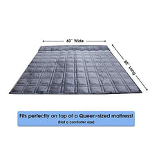 Load image into Gallery viewer, Ultra Plush 100% Oeko-Tex Certified Minky Weighted Blanket -Great for Winter | Minky Warm Luxury - (60"x80", 20 lb) | Designer Blanket | One Piece Construction | Enjoy Quality Sleep Anywhere
