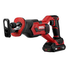 Load image into Gallery viewer, Skil 4-Tool Combo Kit: 20V Cordless Drill Driver, Impact Driver, Reciprocating Saw and LED Spotlight, Includes Two 2.0Ah Lithium Batteries and One Charger - CB739601
