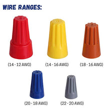 Load image into Gallery viewer, Bates- Wire Nuts, Wire Nuts Assortment,150 pcs, Electrical Wire Connectors, Wire Nut, Wire Caps, Wire Connectors Twist, Electrical Wire Nuts, Wire Caps Electrical, Electrical Caps for Wires
