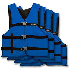Load image into Gallery viewer, Airhead Adult General Purpose Life Jacket-4 Pack, Blue (10002-25-A-BL)
