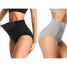 Load image into Gallery viewer, Cotton Underwear for Women, 5 Pack Underpants for Women High Waisted Panties for Women Postpartum Essentials C Section Ladies Briefs Plus Size Post Op Underwear
