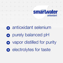 Load image into Gallery viewer, smartwater Antioxidant Selenium, Purely Balanced Ph Vapor Distilled Premium Water, 33.8 Fl Oz, Pack of 6
