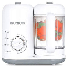 Load image into Gallery viewer, Mumum Baby Food Maker | Blender Grinder Steamer | Defrost, Steam, Cook &amp; Blend with Built in Timer
