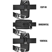 Load image into Gallery viewer, Njjex Cell Phone Holster for Samsung Galaxy S22 Ultra S21 S20+ S10 S9 Note 20 A01 A11 A21 A51 A71 A02S A12 A32 A42 A52 A13 iPhone 13 Pro Max 12 11 XS XR 7 8+ Nylon Belt Clip Holster Phone Holder Pouch

