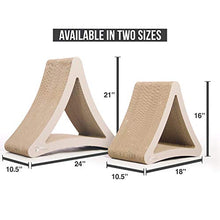 Load image into Gallery viewer, PetFusion 3-Sided Vertical Cat Scratching Post (Standard Size, Warm Gray). [Multiple Scratching Angles to Match Your Cat's Preference]
