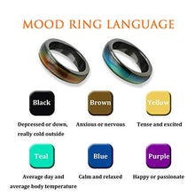 Load image into Gallery viewer, Morchic Magnetic Hematite Stone Mood Ring for Women Men, Therapy Arthritis Anxiety Pain Relief, Balance Root Chakra (8.75)
