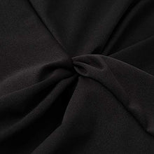 Load image into Gallery viewer, Fleur Wood Women's Elegant Twist Front Ruffle High Low Hem One Shoulder Cocktail Party Evening Maxi Dress Black
