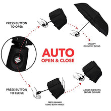 Load image into Gallery viewer, Repel Umbrella Windproof Travel Umbrella - Compact, Light, Automatic, Strong and Portable - Wind Resistant, Small Folding Backpack Umbrella for Rain - Men and Women

