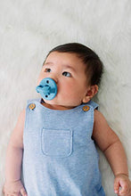 Load image into Gallery viewer, Itzy Ritzy Sweetie Soother Pacifier Set of 2- Silicone Newborn Pacifiers with Collapsible Handle &amp; Two Air Holes for Added Safety; Set of 2 in Light Blue &amp; Dark Blue, Ages Newborn &amp; Up

