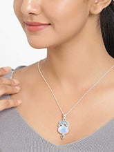 Load image into Gallery viewer, YoTreasure Solid 925 Sterling Silver Moonstone Chain Pendant 1.65"
