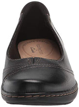 Load image into Gallery viewer, Clarks womens Cora Eliza Ballet Flat, Black Leather, 9 US

