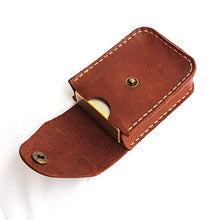 Load image into Gallery viewer, Hand Crafted Genuine Leather Cigarette Case,Retro, Flip Top pocket Handmade Pouch Case Holder with Pocket Belt Loop
