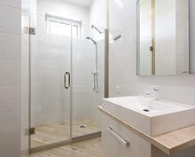 Load image into Gallery viewer, CKB 8" Back to Back Pull Shower Door Handle Compatible with 1/4" to 1/2" Thickness Glass Door for Frameless Shower Doors, Polished Steel with 304 Stainless Steel

