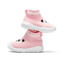 Load image into Gallery viewer, Baby Boy Girls Animal Non-Skid Indoor Slipper Infants Breathable Elastic Socks Shoes with Memory Insole Protect Toes Panda Tiger Fox
