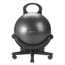 Load image into Gallery viewer, Gaiam Ultimate Balance Ball Chair - Premium Exercise Stability Yoga Ball Ergonomic Chair for Home and Office Desk with Reinforced Base, Air Pump, Exercise Guide and Satisfaction Guarantee
