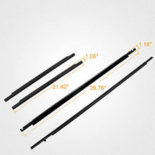 Load image into Gallery viewer, 4Pcs Door Window Moulding Trim Seal Belt Compatible with Toyota FJ Cruiser Weatherstrip 2007-2014 Outerdoor Car Replace 68161-35073 68163-35041

