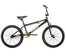Load image into Gallery viewer, Mongoose Brawler Freestyle BMX Bike, 20-inch Wheels, pegs, Boys, Girls, Black
