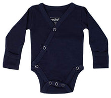 Load image into Gallery viewer, L'ovedbaby Unisex-Baby Newborn Organic Kimono Bodysuit Navy

