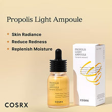 Load image into Gallery viewer, COSRX Propolis Ampoule, Glow Boosting Serum for Face with 73.5% Propolis Extract, 1.01 fl.oz / 30ml, Hydrating Essence for Sentsitive Skin, Fine Lines, Uneven Skintone, Not Tested on Animals, No Parabens, No Sulfates, No Phthalates, Korean Skincare
