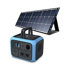 Load image into Gallery viewer, BLUETTI AC50S 500Wh Portable Power Station with Solar Panel Included, 300W/Dual AC Outlet Solar Generator Camping Battery Backup for Travel Trip RV Home Bundle w/120W Solar Charger
