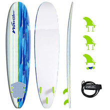 Load image into Gallery viewer, Wavestorm 8' Surfboard, Blue Mix, WS18-SFR104-BSH-S
