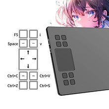 Load image into Gallery viewer, Drawing Tablet VEIKK A50 Graphics Pen Tablet 10x6 inch Active Area,with Smart Gesture Touch and 8 Express Keys,8192 Levels Battery Free Pen,Support Tilt Function Work for MAC Wins and Android/Linux
