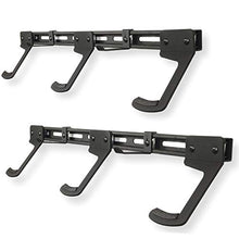 Load image into Gallery viewer, Koova Wall Mount Bike Storage Rack Garage Hanger for 6 Bicycles + Helmets | Fits All Bikes Even Large Cruisers/Big Tire Mountain Bikes | Heavy Duty Powder Coated Steel | Made in USA (6 Bike Rack)
