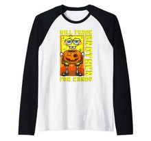 Load image into Gallery viewer, Mademark x SpongeBob SquarePants - SpongeBob Will Trade Brother For Candy Funny Halloween Gift Raglan Baseball Tee
