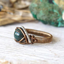 Load image into Gallery viewer, Custom Raw Natural Bloodstone Ring - Choose Size - Men's and Women's Crystal Flow Jewelry - March Birthstone
