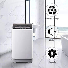 Load image into Gallery viewer, Full-Automatic Washing Machine, WANAI Portable Washer and Spinner 1.32cu.ft/10lbs Compact Laundry Washing Machine Top Load with Drain Pump 10 Programs 8 Water Level Selections with LED Display
