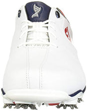 Load image into Gallery viewer, FootJoy Men's D.N.A. Helix-Previous Season Style Golf Shoes White 12 W Red/Blue, US
