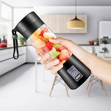 Load image into Gallery viewer, Dr.me Portable Blender, Personal Mixer Fruit Rechargeable with USB, Mini Blender for Smoothie, Fruit Juice, 380ml, Six 3D Blades for Great Mixing
