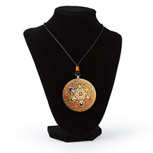 Load image into Gallery viewer, Orgone Pendant Necklace | Reiki Merkaba Metatron's Cube | 7 Major Chakras and SBB Coil | 2 Inch Diameter with Adjustable Neck Cord (Black Box)
