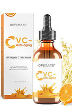 Load image into Gallery viewer, Hopemate Natural Facial Vitamin C Serum with Hyaluronic Acid&amp; Vit E, New Skin Treatment Formula, Organic Anti Wrinkle Reducer, Natural Anti Aging Moisturizer, Dark Circles, Scar, Sun Damage Corrector,
