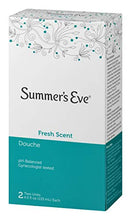 Load image into Gallery viewer, Summer's Eve Douche, Fresh Scent, pH Balanced, Dermatologist &amp; Gynecologist Tested, 2 Count per pack, 9 Fl Oz
