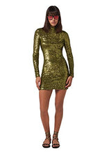 Load image into Gallery viewer, PETER DUNDAS Long Sleeve Green Sequin Jersey Dress, 40IT
