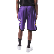 Load image into Gallery viewer, Ultra Game NBA Los Angeles Lakers - Lebron James Mens Active Mesh Basketball Short, Team Color, Large
