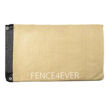 Load image into Gallery viewer, Fence4ever 6'x25' 3rd Gen Tan Beige Fence Privacy Screen Windscreen Shade Cover Mesh Fabric (Aluminum Grommets) Home, Court, or Construction
