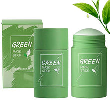 Load image into Gallery viewer, Purifying Solid Green Tea Mask Stick for Face, Green Clay Stick Mask for Blackhead Remove, Anti-Acne Oil Control, Deep Clean Pore, Moisturizing, Skin , Improves Skin for Men Women(2pcs)
