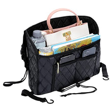 Load image into Gallery viewer, BUJOYWOD Purse Holder for Car Net Pocket Handbag Holder, Upgraded Purse Holder for Car Organizer and Storage, Car Handbag Holder for Extra Storage (Leather Black)
