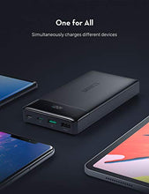 Load image into Gallery viewer, RAVPower Portable Charger 20000mAh PD 3.0 Power Bank QC 3.0 18W USB C External Battery Pack Tri-input and Tri-output Cell Phone Charger Battery for iPhone, Samsung Galaxy and More
