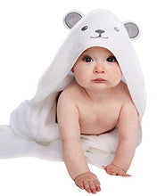 Load image into Gallery viewer, HIPHOP PANDA Bamboo Hooded Baby Towel - Soft Bath Towel with Bear Ears for Babie, Toddler, Infant - Ultra Absorbent, Natural Baby Towel for Boy and Girl - (Bear, 30 x 30 Inch)
