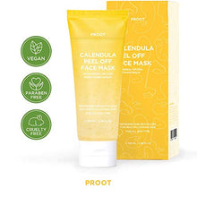 Load image into Gallery viewer, Calendula Peel Off Mask | With Herbal Infused Brightening Serum | Formulated with Real Calendula Flower Leaves and Extracts | Korean Skin Care, Vegan, Cruelty-Free | 3.38 oz
