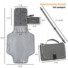Load image into Gallery viewer, Portable Changing Pad, Waterproof Detachable Travel Changing pad for Newborn Girl Boy, Baby Changing Mat with Wipes Pocket &amp; Shoulder Strap Foldable Diaper Changing pad, Baby Shower Gifts
