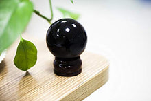 Load image into Gallery viewer, JIC Gem Black Obsidian Sphere Ball Polished Natural Fengshui Healing Decoation Crystal Meditation Ball (2.2", 55mm) with Base
