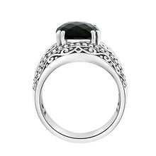 Load image into Gallery viewer, Effy 925 Sterling Silver Onyx Ring, 3.9 TCW IRS0H136XX

