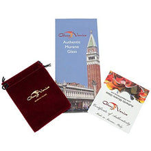 Load image into Gallery viewer, GlassOfVenice Murano Glass Millefiori Pendant in Silver Frame 1-1/2"
