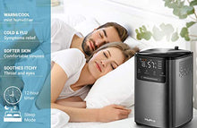 Load image into Gallery viewer, Premium Ultrasonic Cool &amp; Warm Mist Humidifier - Top-Filling - Whisper Quiet Humidifier for Bedroom, Large Room, Babies, Home - 4L Capacity, 30H Humidifying - for Dry Cough, Nose, Skin &amp; Eyes
