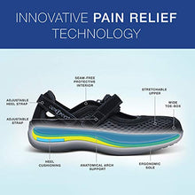 Load image into Gallery viewer, Orthofeet Proven Heel and Foot Pain Relief. Extended Widths. Best Orthopedic Bunions Diabetic Women's Mary Jane Shoes Sanibel Black
