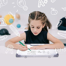 Load image into Gallery viewer, Small Dry Erase White Board 12" x 16", Portable Magnetic Hanging Whiteboard for Wall -3 x Dry Erase Markers, 4 x Magnets, 1 x Eraser, Cubicle Memo Board for Kids, Home, Office, School (White)
